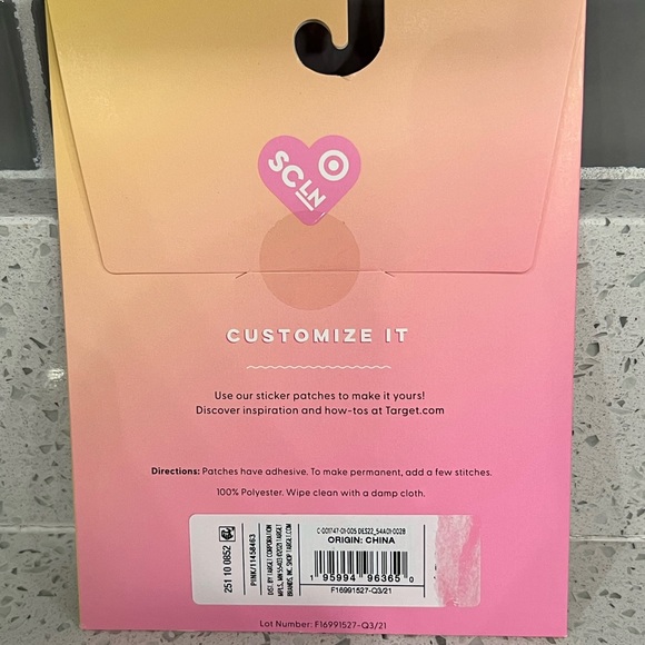 New Stoney Clover Lane SCL x Targe Pink Letter "D" Sticker Patch - Picture 2 of 4